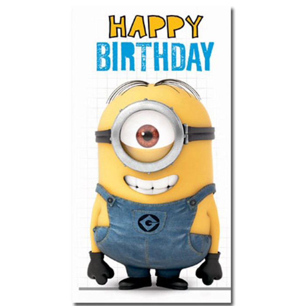 Happy Birthday Minion Fold Out Card