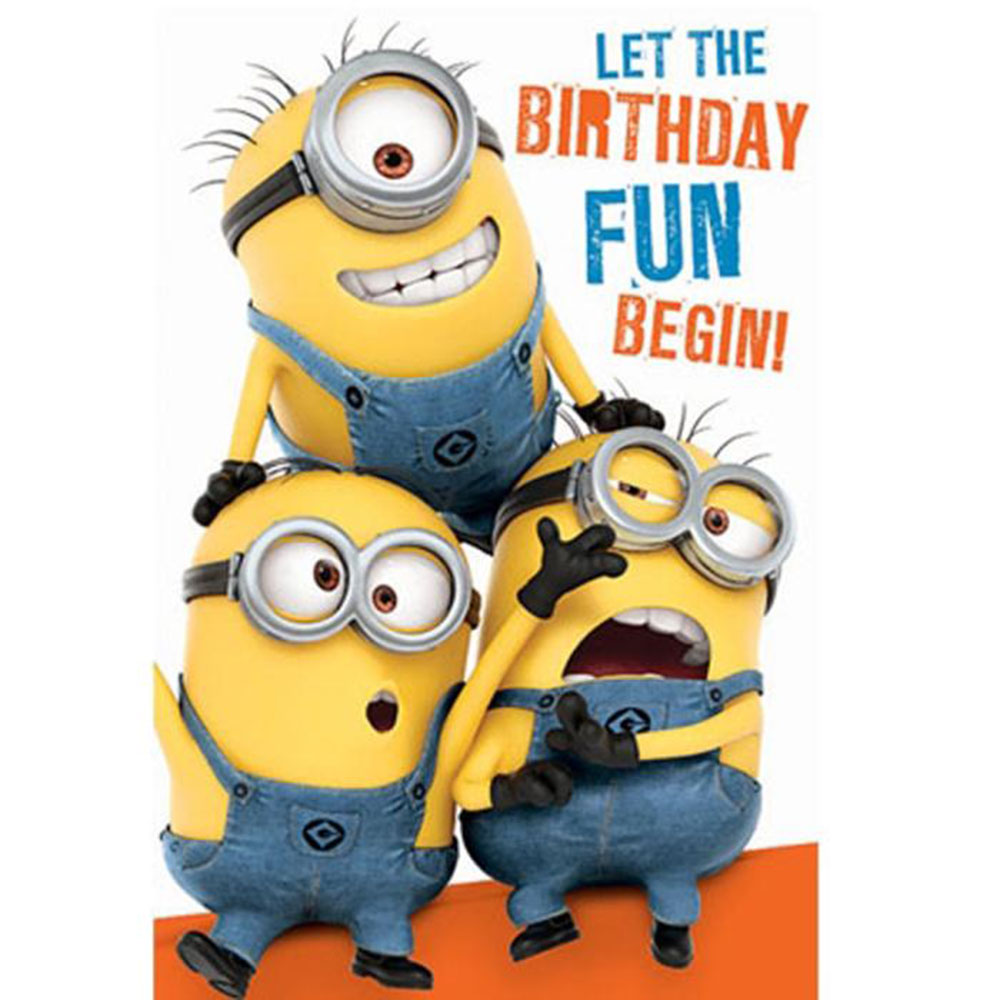 Set of 2 Minion Gift Card Holders With Note Card. Birthday 