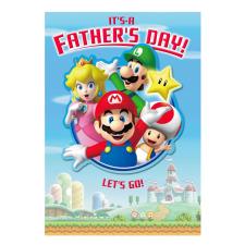 Let''s Go! Super Mario Bros Father's Day Card