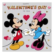 Disney Mickey & Minnie Mouse Valentine's Day Card