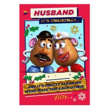 Husband Disney Toy Story Mr & Mrs Potato Head Christmas Card