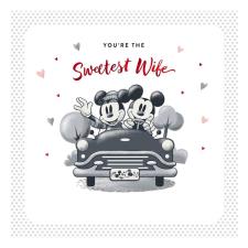 Disney Mickey & Minnie Mouse Sweetest Wife Valentine's Day Card