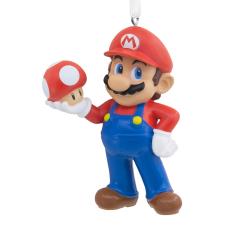 Super Mario Bros Mario & Mushroom Hanging Resin Figure