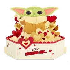 Star Wars The Mandalorian Grogu Pop Up Valentine's Day Card