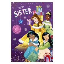 Sister Disney Princess Christmas Card With Poster &amp; Sticker Sheet