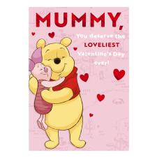 Mummy Winne the Pooh Valentine's Day Card