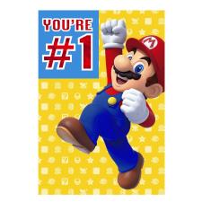 You''re No 1 Super Mario Bros Father's Day Card