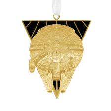 Star Wars Premium Metal Golden Millennium Falcon Hanging Ornament