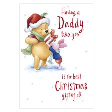 Daddy Winnie the Pooh Christmas Card