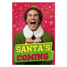 Buddy The Elf Santa''s Coming Christmas Card