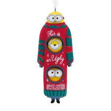 Stacked Minions Ugly Sweater Hanging Resin Christmas Figure