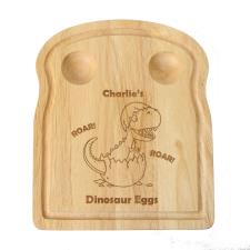 Personalised Dinosaur Kids Egg & Toast Board