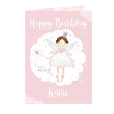 Personalised Fairy Princess Greetings Card