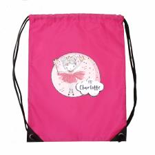 Personalised Fairy Pink Drawstring Bag