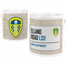 Personalised Leeds United FC Street Sign Mug