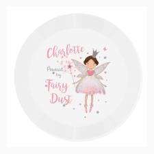 Personalised Fairy Princess Plastic Plate