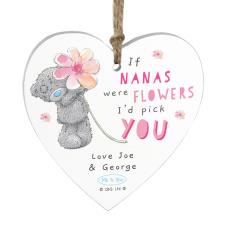 Personalised Me to You I''d Pick You Wooden Heart Decoration