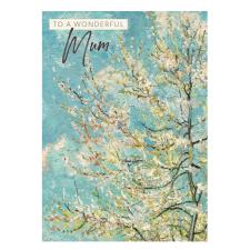 The Pink Peach Tree Mum Van Gogh Card