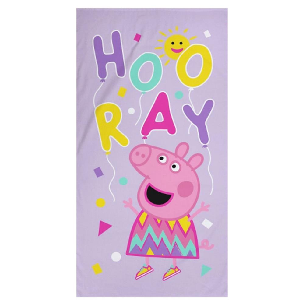 Peppa Pig Hooray Balloons Beach Towel (13026) - Character Brands