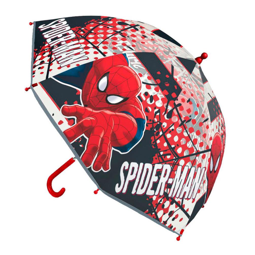 Spiderman Clear Dome Umbrella (18427934820853) - Character Brands