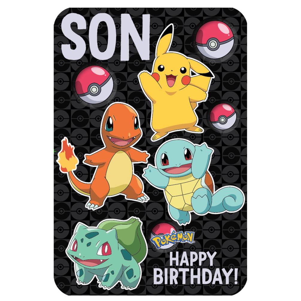 Son Pokemon Birthday Card (250572) - Character Brands