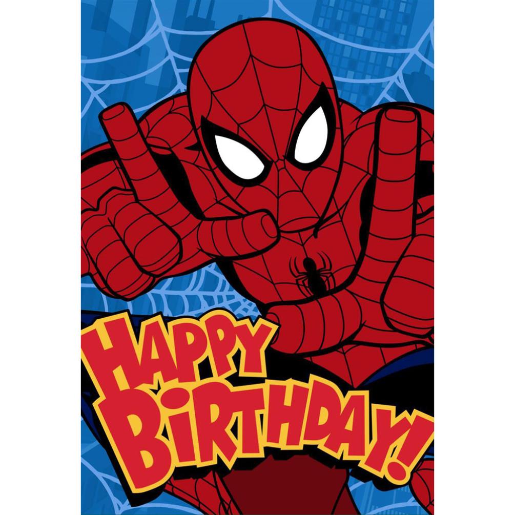 Free Printable Spiderman Birthday Cards