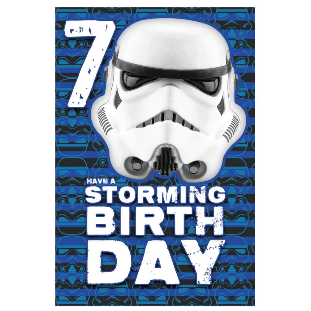 star wars stormtrooper 7th birthday card 261707 character brands