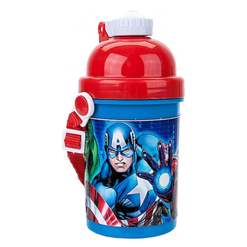 Marvel Avengers 400ml Drinks Bottle With Strap (290932) - Character Brands