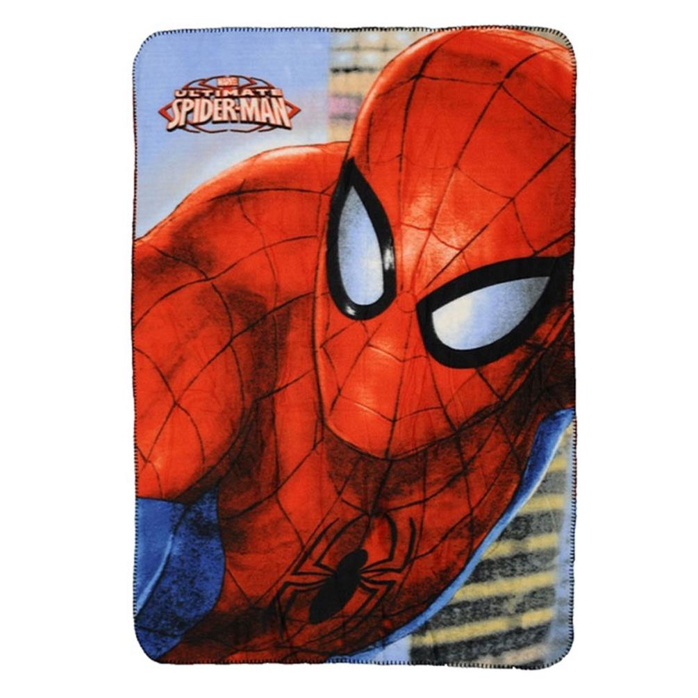 Spiderman Close Up Fleece Blanket (5204679026469) - Character Brands