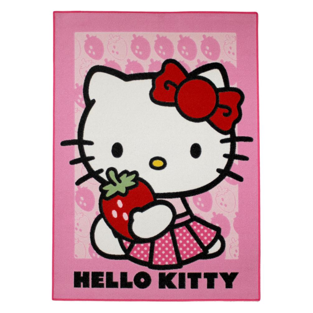 Hello Kitty Strawberry Rug (5414956182843) - Character Brands
