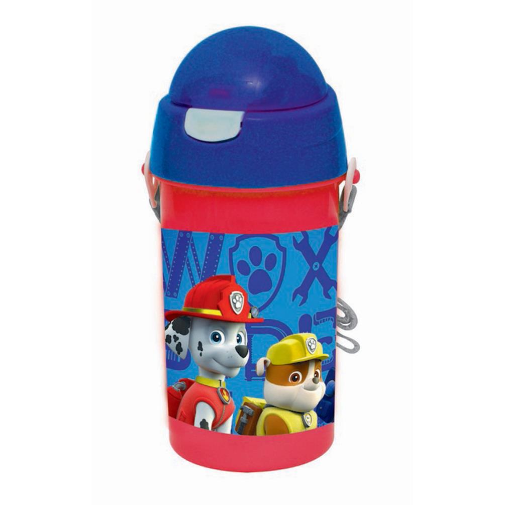 Paw Patrol 500ml Flip Top Drinks Bottle With Strap (555-02209 ...