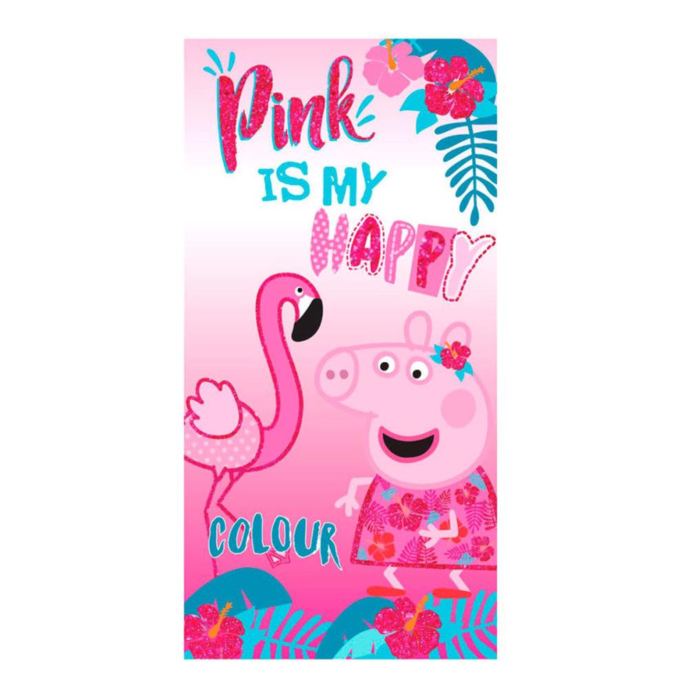 Peppa Pig Flamingo Beach Towel (5908213364122) - Character Brands