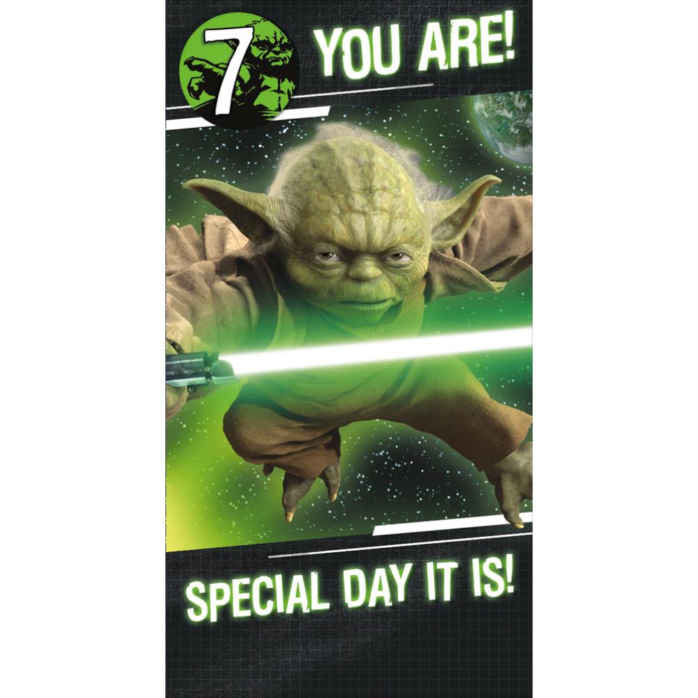 You Are 7 Yoda Star Birthday Badge (790670-0-1) - Character