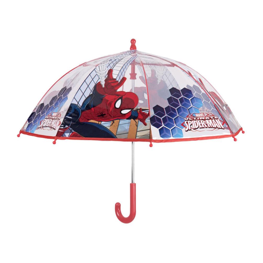 Spiderman Clear Walking Umbrella (8015831753638) - Character Brands