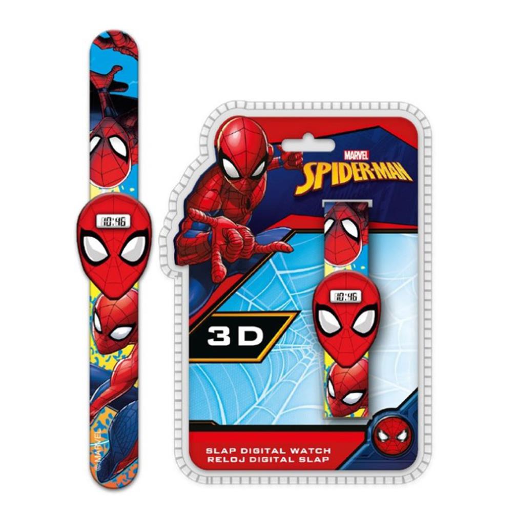 Marvel Spiderman 3D Snap Band Digital Watch (8435333898390) - Character  Brands