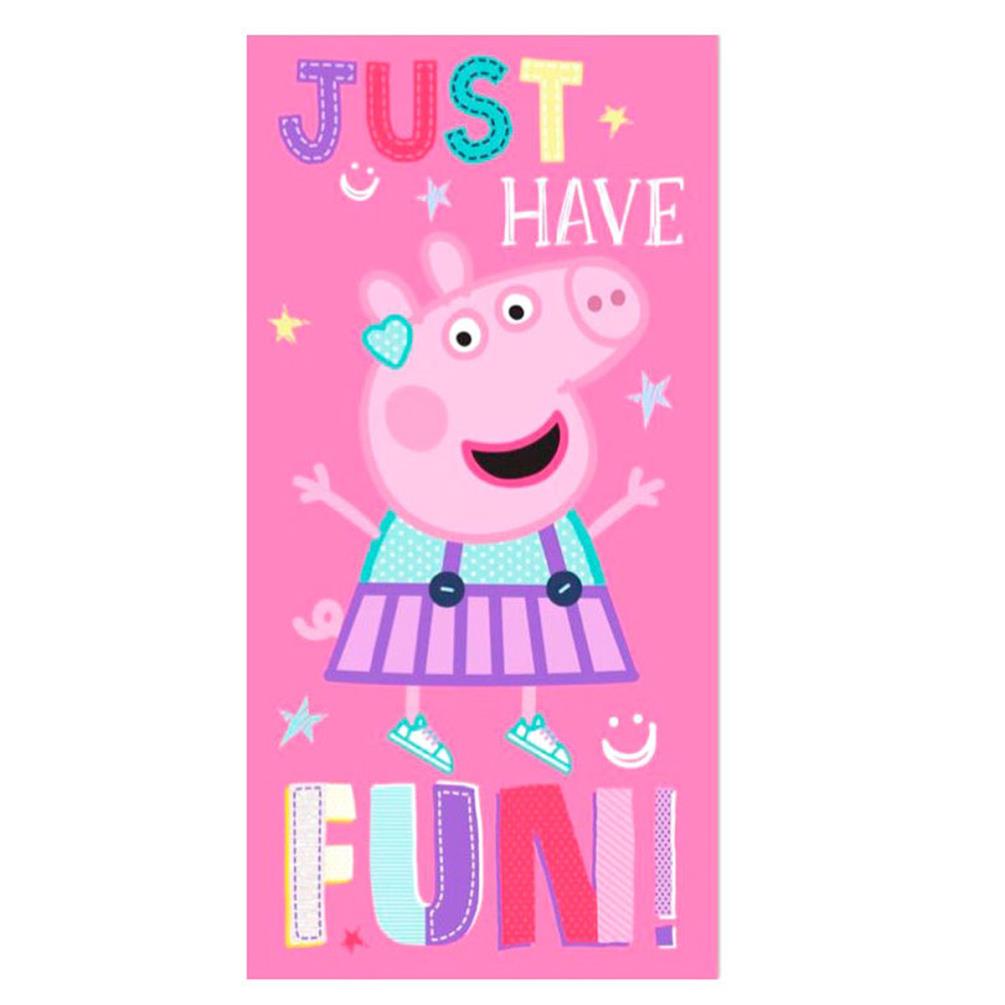 Peppa Pig Just Have Fun Beach Towel (8592850410266) - Character Brands