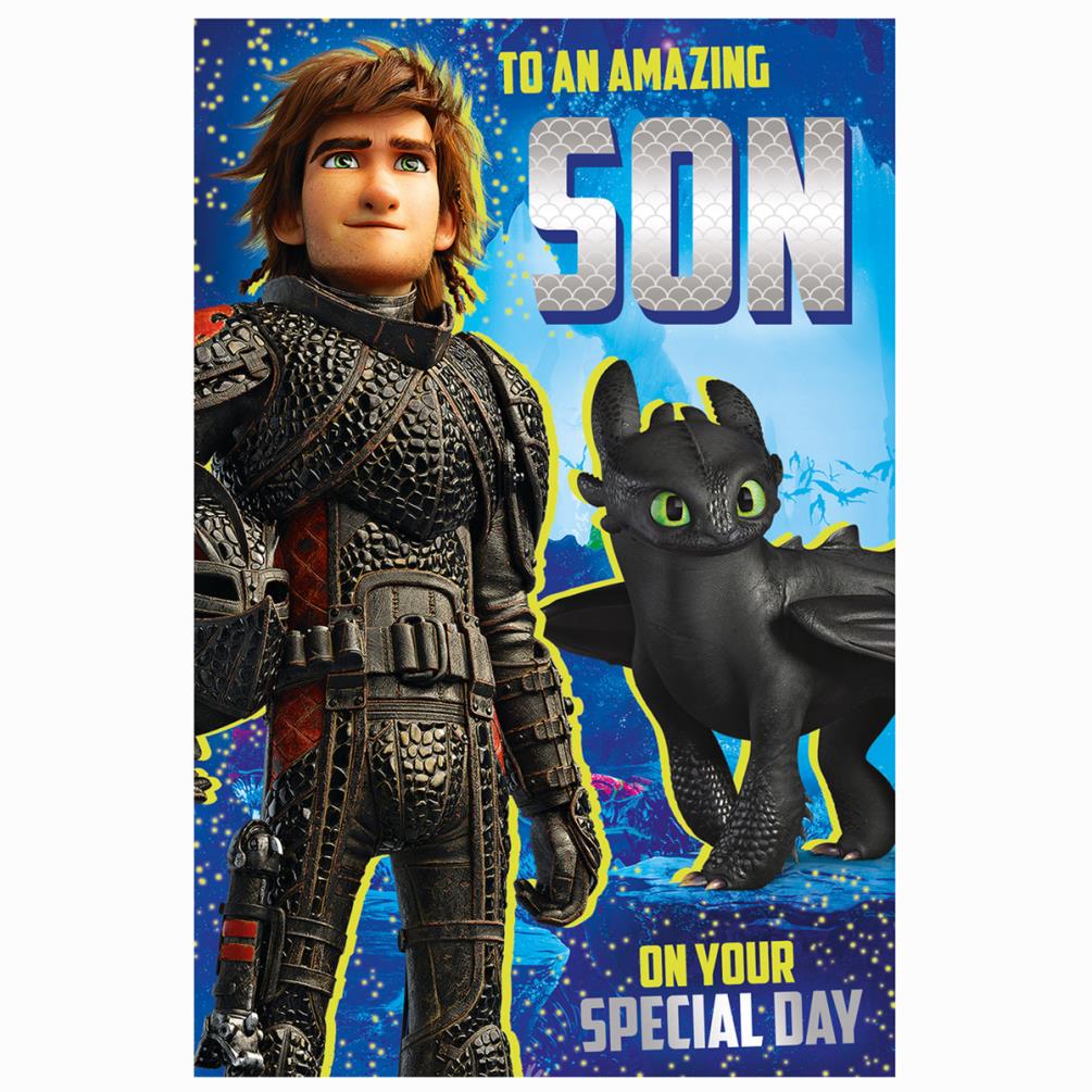 How to Train your Dragon Son Birthday Card (DG015