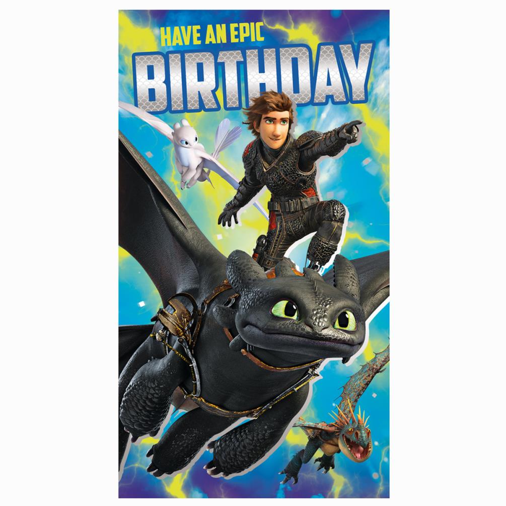 How to Train your Dragon Epic Birthday Card (DG019