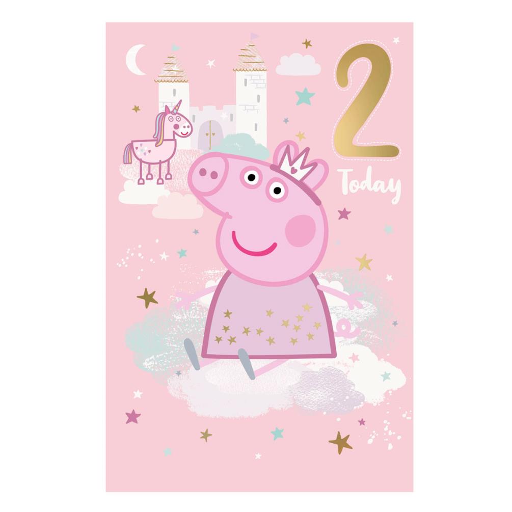 2 Today Peppa Pig 2nd Birthday Card (PG057) - Character Brands