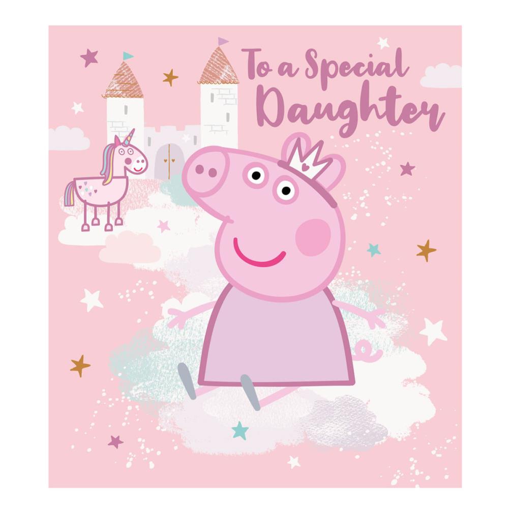 Special Daughter Peppa Pig Birthday Card (pg062) - Character Brands