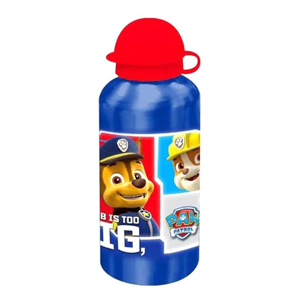 Download Paw Patrol 500ml Blue Aluminium Sports Drinks Bottle (PW16013-2) - Character Brands