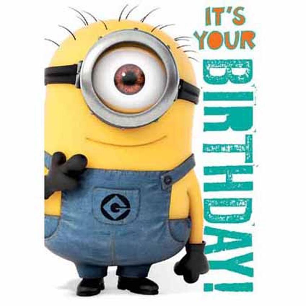 Minions Birthday Sound Card (SC191) - Character Brands