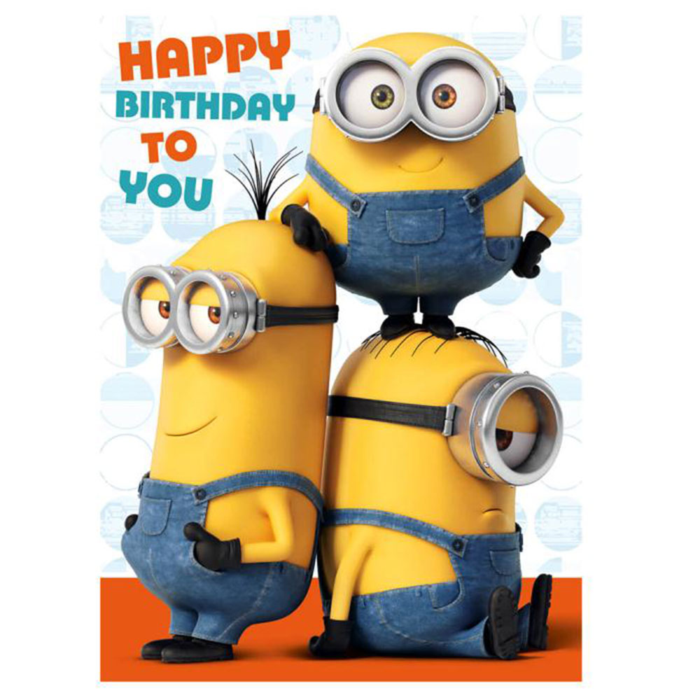  Happy Birthday Minions  Sound Card SC197 Character Brands