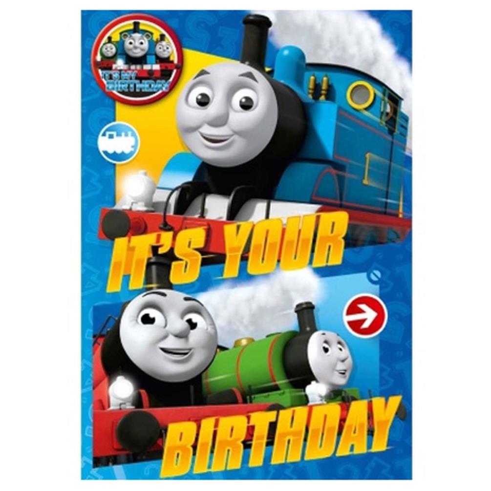 Its Your Birthday Badged Thomas  Friends Birthday Card 