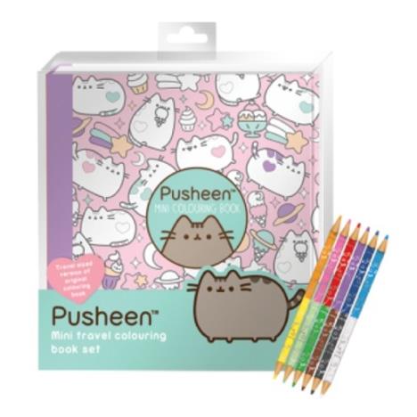 Pusheen Mini Travel Colouring Book Set (5055918626038) - Character Brands