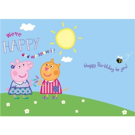 Age 2 Birthday Girl Card Peppa Pig Official Product