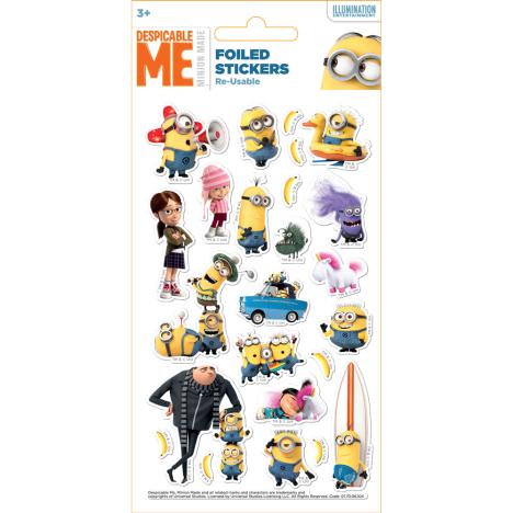 Despicable Me Minions Re-Usable Foiled Sticker Pack  £1.25