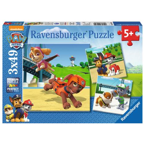 3 in a Box Paw Patrol 3 x 49pc Jigsaw Puzzles (09239) - Character Brands