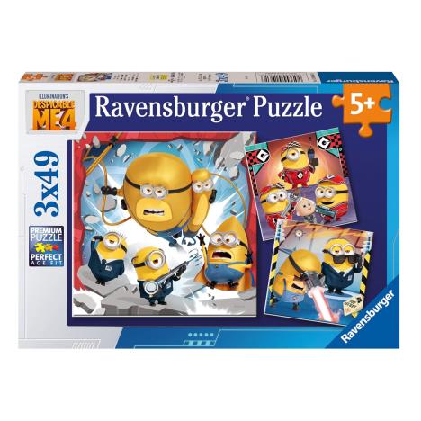 Despicable Me 4 3 x 49pc Jigsaw Puzzles   £6.99