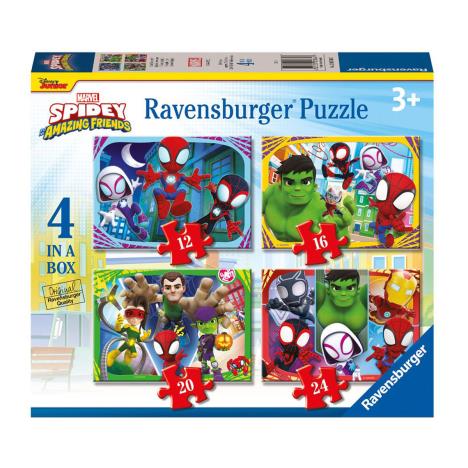 Spidey & His Amazing Friends 4 in a Box Jigsaw Puzzles   £6.99